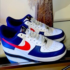 Nike Blue and Red Sneakers Classic Design